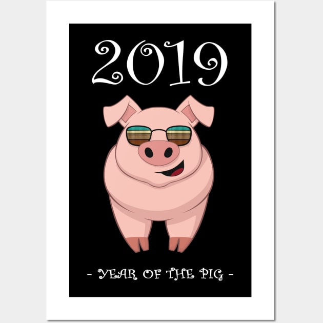 2019 Year Of The Pig Wall Art by MasliankaStepan